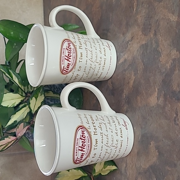 Tim Hortons Other - TIM HORTONS 2009 Limited Edition Bilingual Road Trip Ceramic Mug #009, Set Of 2